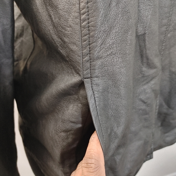 Liz Claiborne Petite Faux Leather Jacket Size PXL - Picture 4 of 10